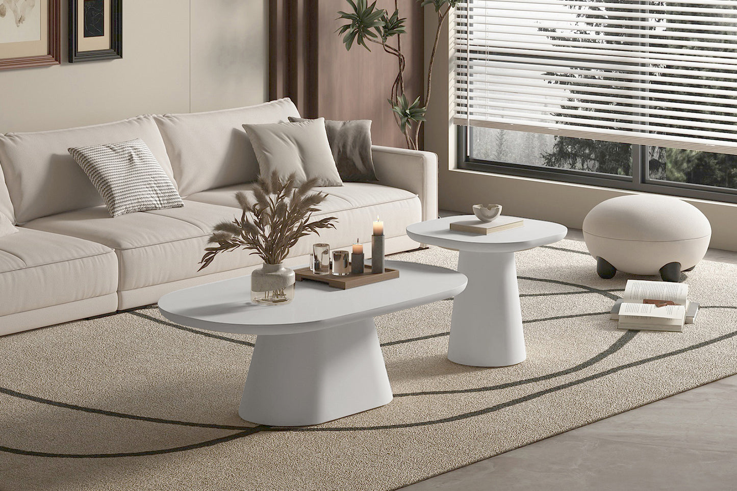 Tavira Oval Coffee Table 120cm