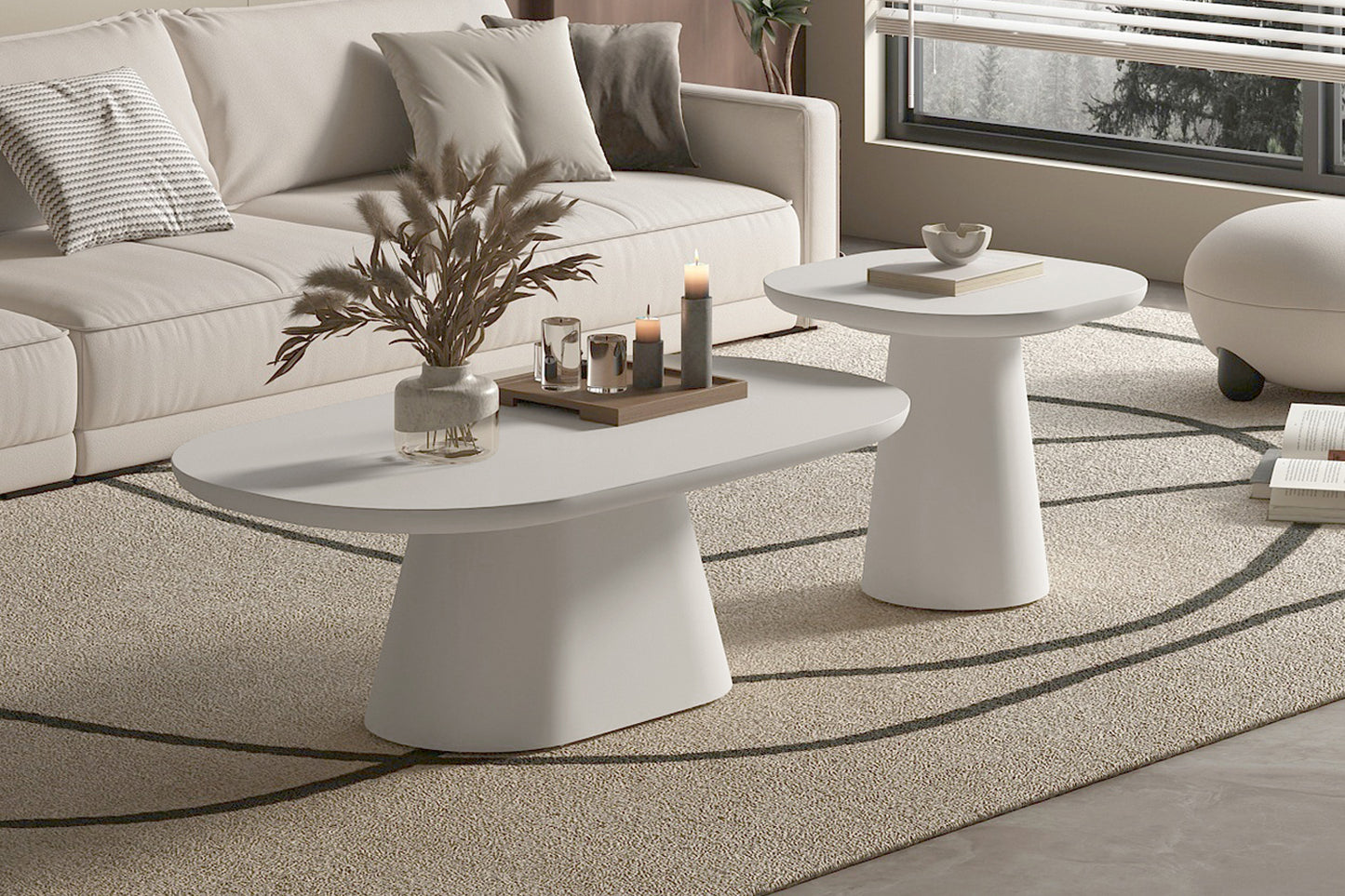 Table Basse Tavira ovale 55cm