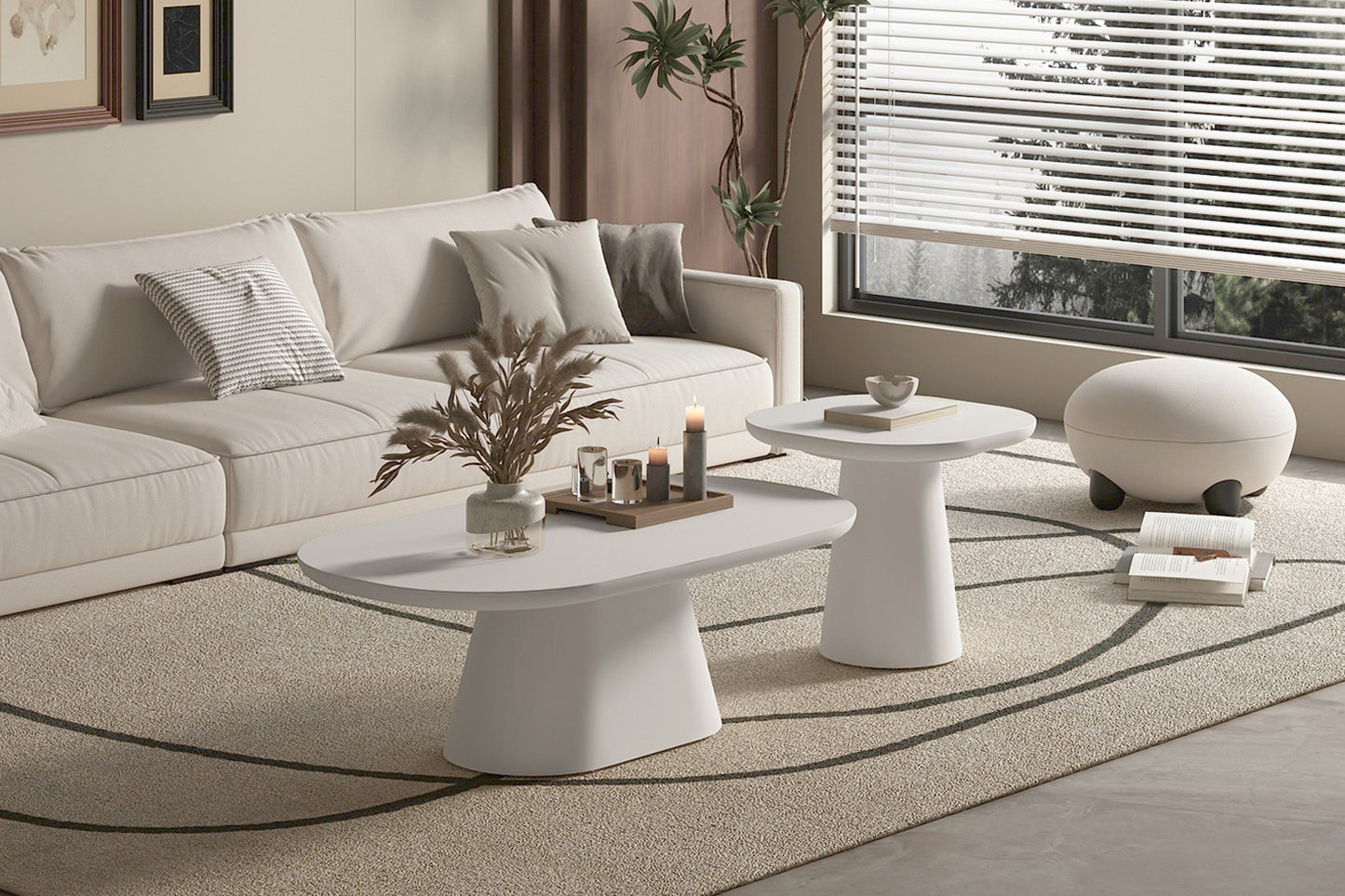 Table Basse Tavira ovale 55cm