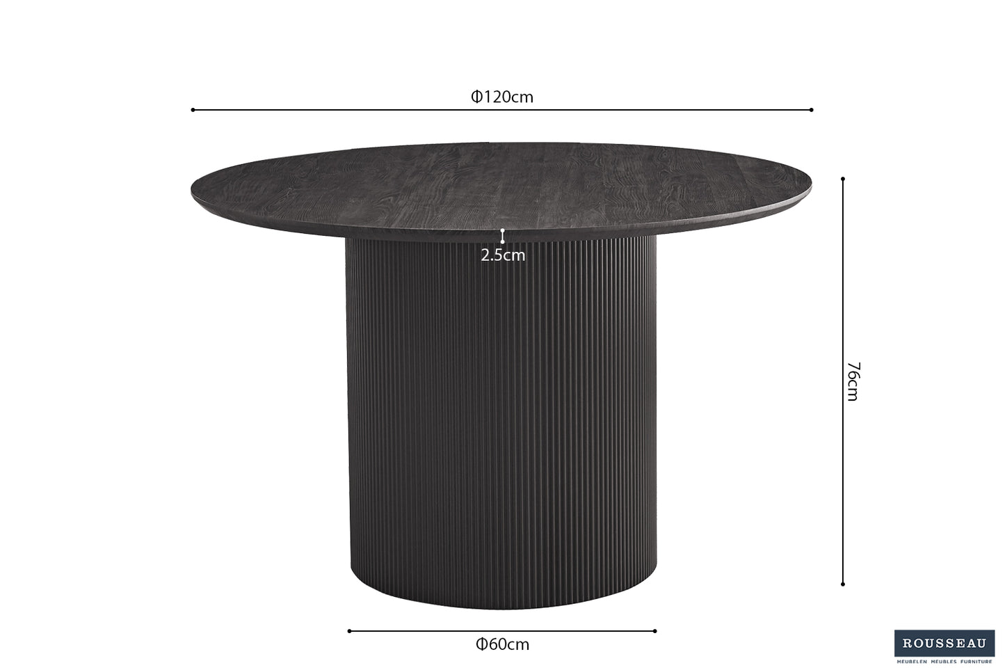 Table Lagos ronde 120cm