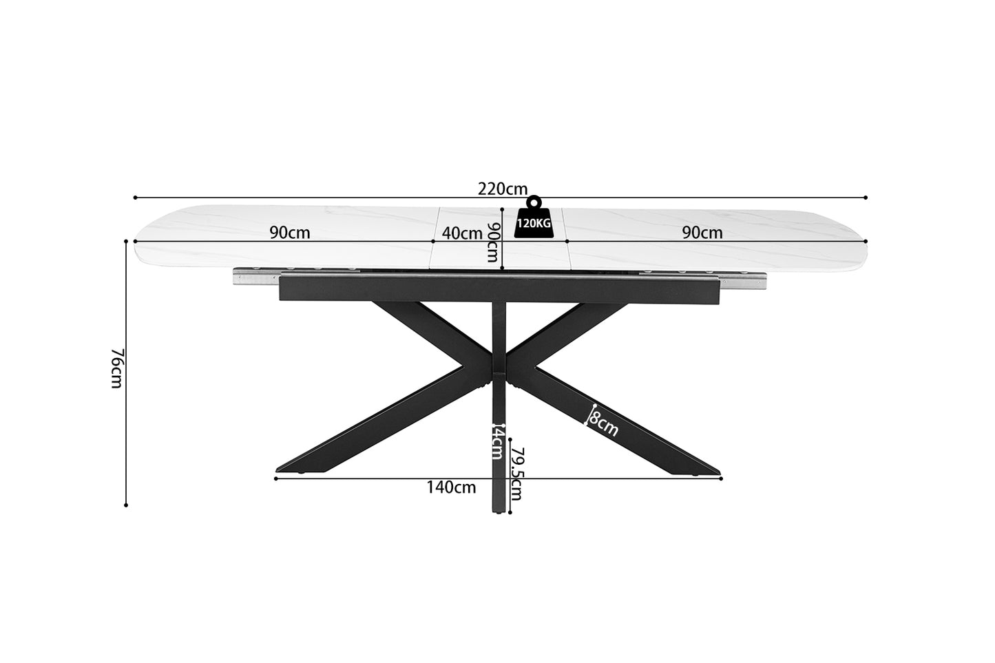 Hestia Extendable Table