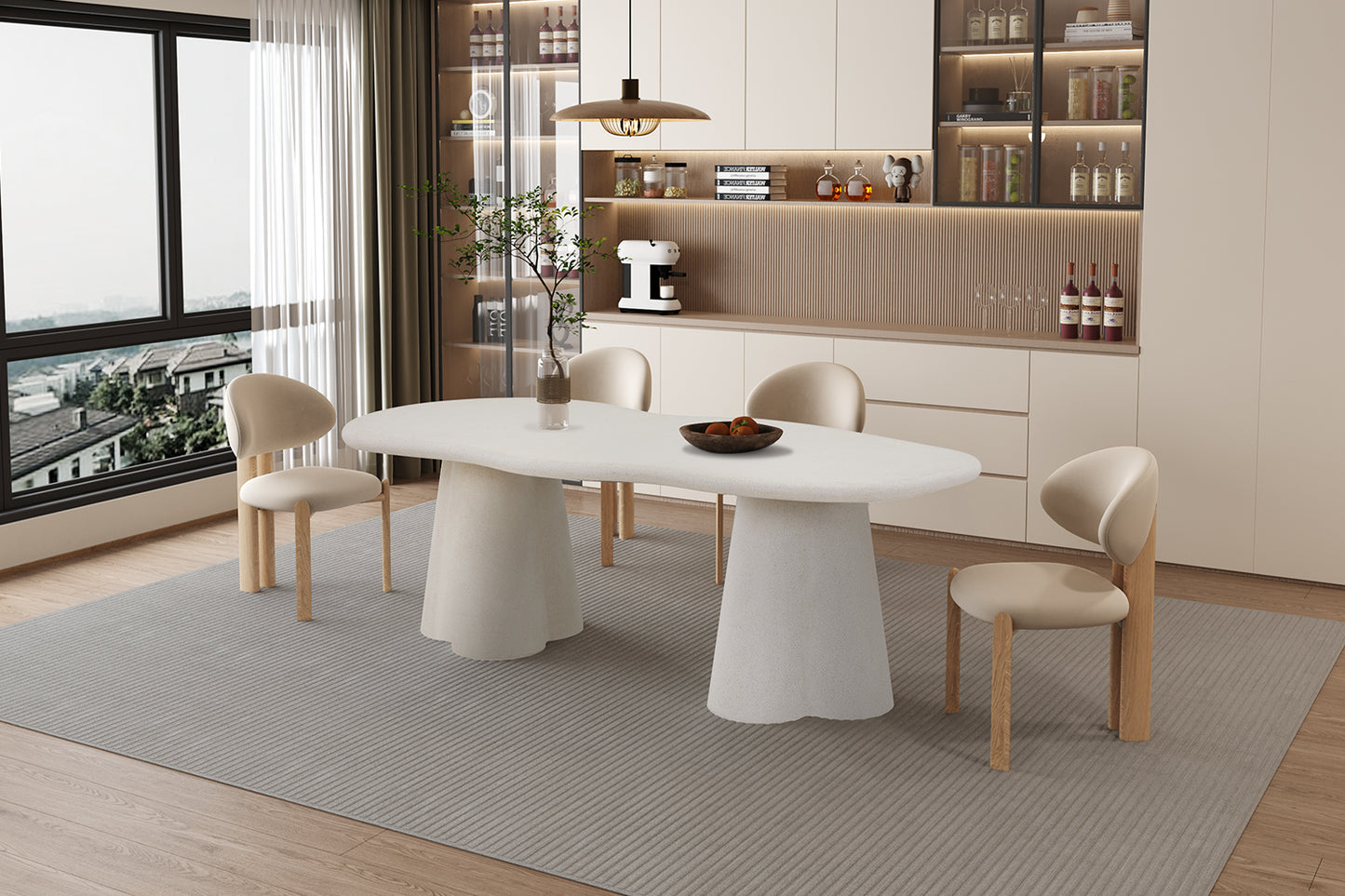 Table faro 220cm organique