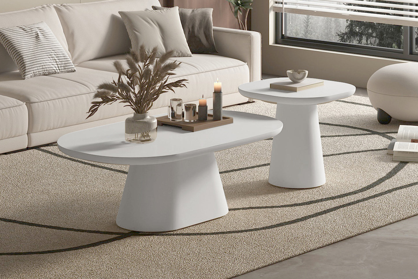 Table Basse Tavira ovale 55cm