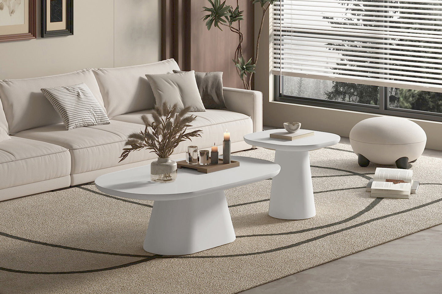 Table Basse Tavira ovale 55cm