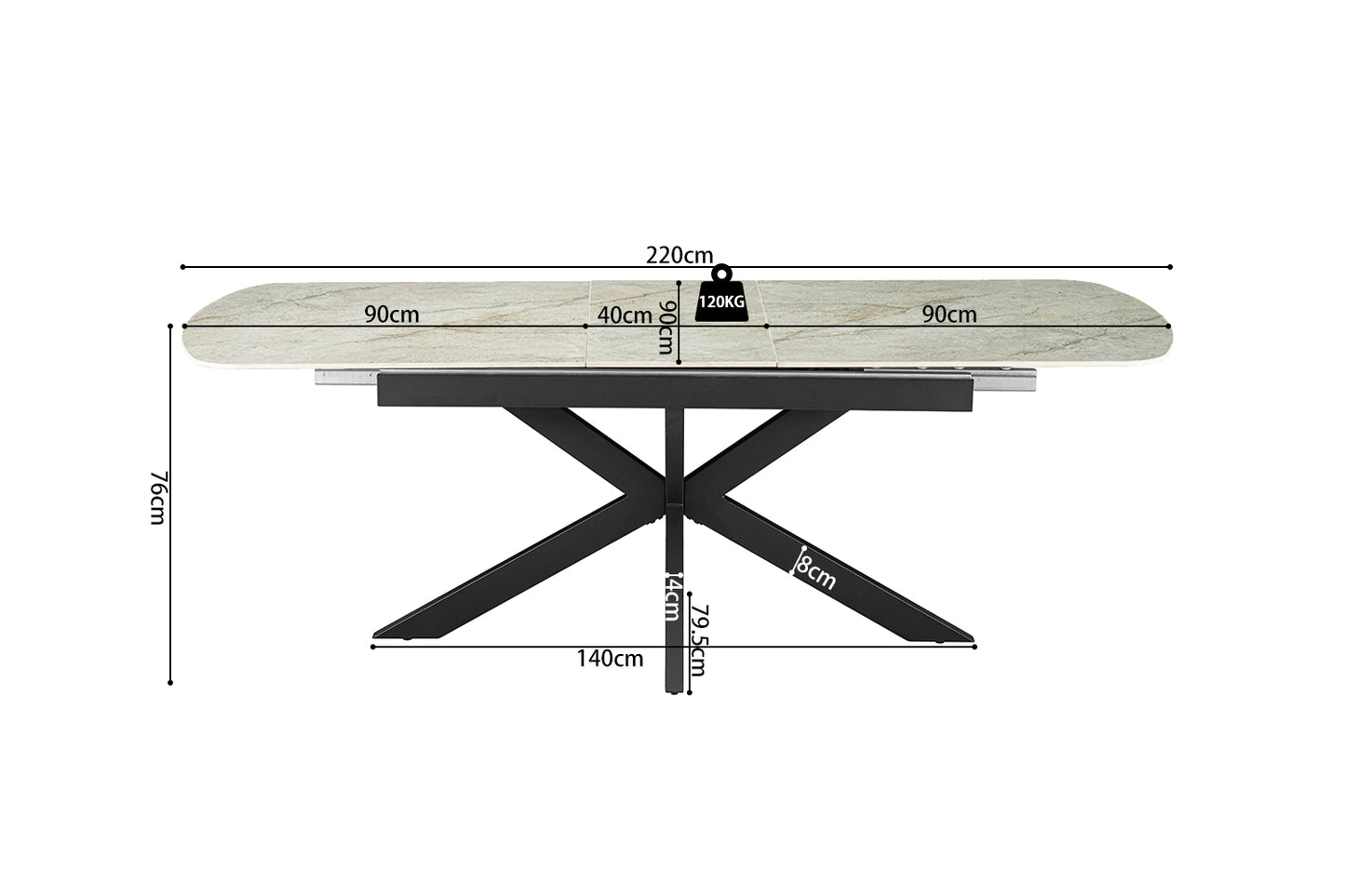 Hestia Extendable Table