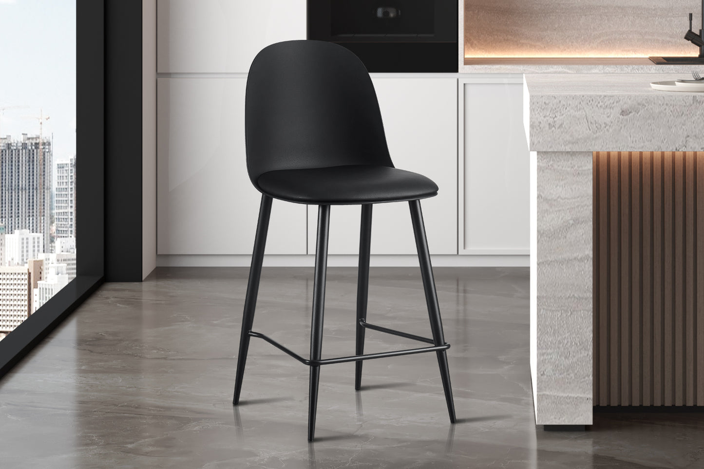 Chaise de comptoir Jasmin