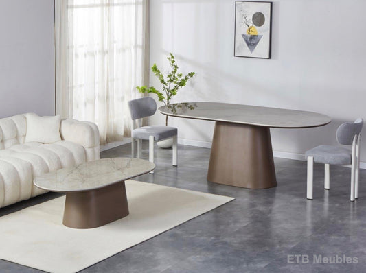Table en Céramique CT411 Brown